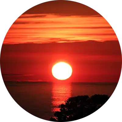 絶景の夕陽